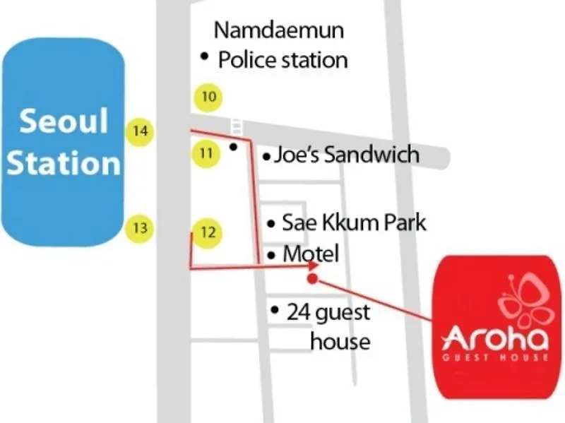 Hostel Aroha Guesthouse Seoul Station